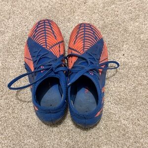 Kids unisex Blue and Pink soccer cleats Adidas Predator Edge